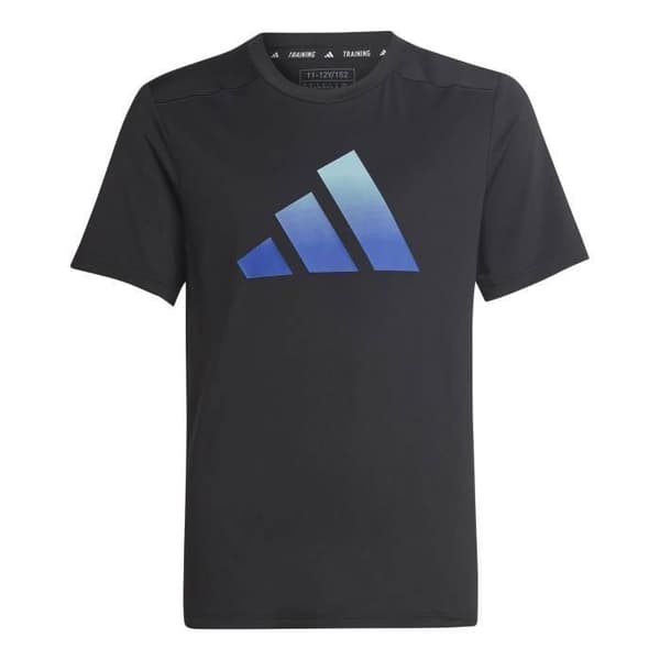 T-shirt barn - Adidas - Junior - Svart - Regular fit - Korta ärmar