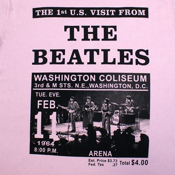 The Beatles Washington 64 Promo T Shirt