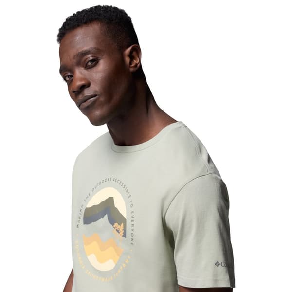 Columbia Path Lake II Graphic Tee 1934814349, Mand, T-shirt, Grøn