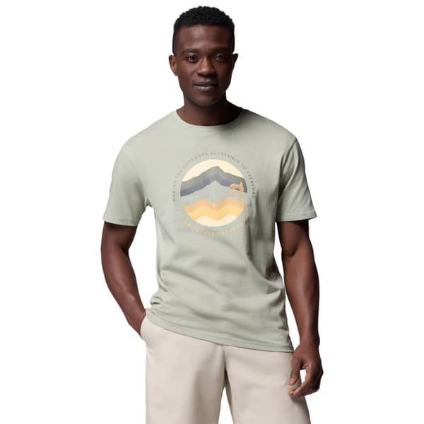 Columbia Path Lake II Graphic Tee 1934814349, Mand, T-shirt, Grøn