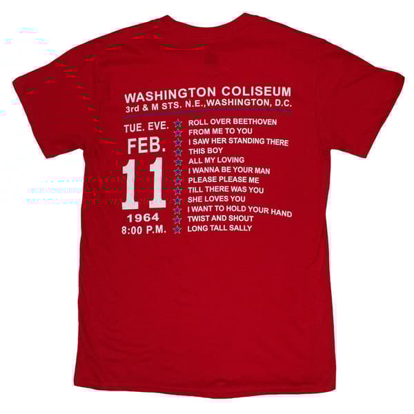 The Beatles Washington 64 Stars Setlist T Shirt