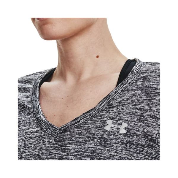 Fitness T-shirt - UNDER ARMOR - Tech Twist - Dam - Korta ärmar - Svart/Grå