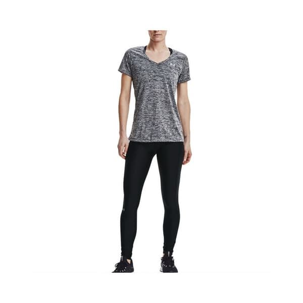 Fitness T-shirt - UNDER ARMOR - Tech Twist - Dam - Korta ärmar - Svart/Grå