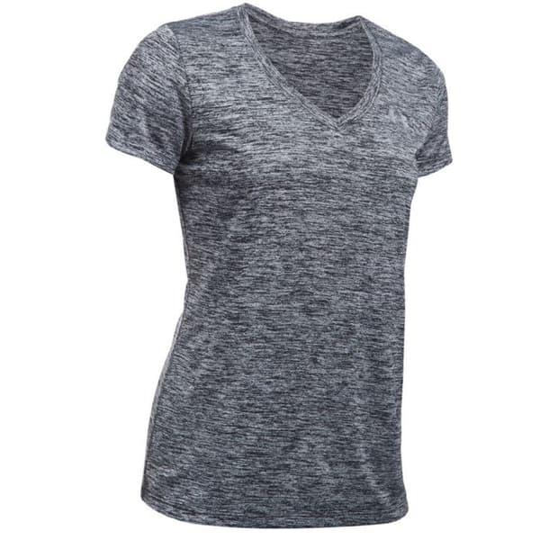 Fitness T-shirt - UNDER ARMOR - Tech Twist - Dam - Korta ärmar - Svart/Grå