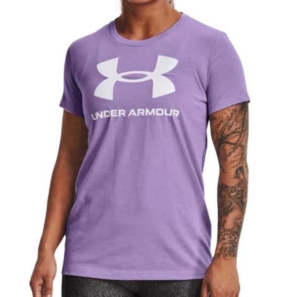 T-shirt Dam - Under Armour - Live Sportstyle Graphic - Lila - Kortsleeve - 60% bomull, 40% polyester