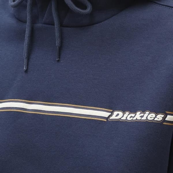 Sweatshirt med huva Marin Dam Dickies Sparkman - Långa ärmar - Kort modell - Band med logotyp