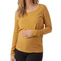 Miniatyrbild 1 av 3: Graviditetst-shirt - MAMALICIOUS - Emma - Långa ärmar - Gul - Ekologisk bomull