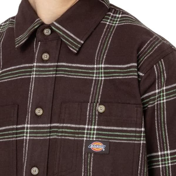 Mörkgrön/Grön Skjorta Herr Dickies Warrenton