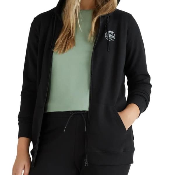 Sweat Zippé Femme O'Neill Circle Surfer - Svart - Långa ärmar - Med huva