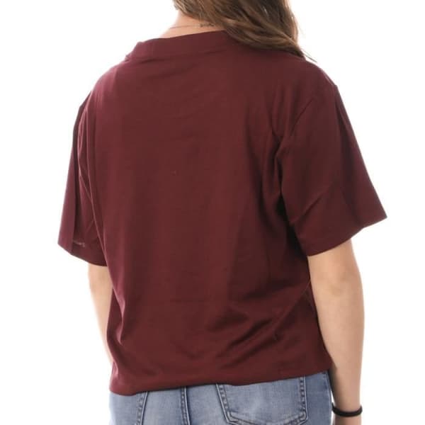 T-shirt Bordeaux Kvinna Puma Croppe