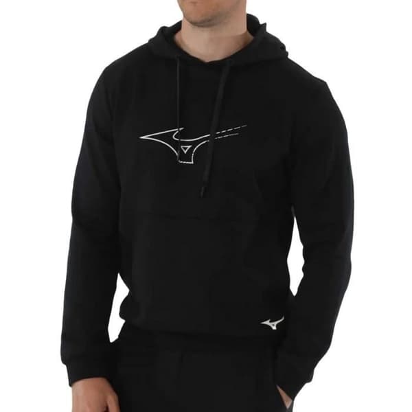 Svart Hoodie för Män Mizuno Athletic
