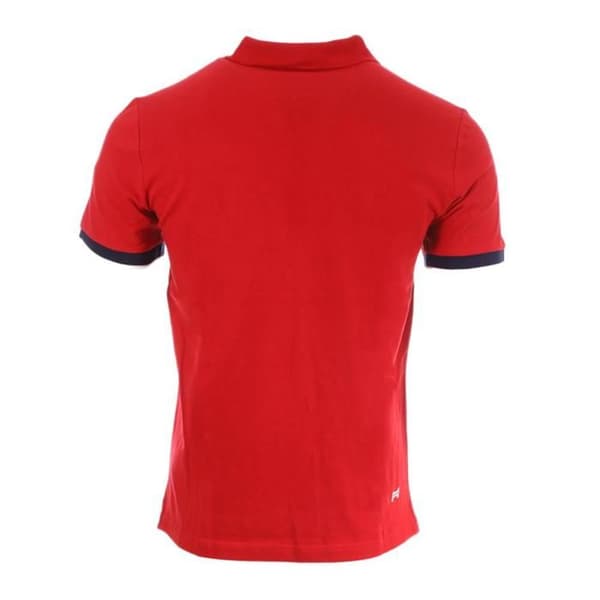 Hungaria Polo kort ärm Coton Mixte Röd