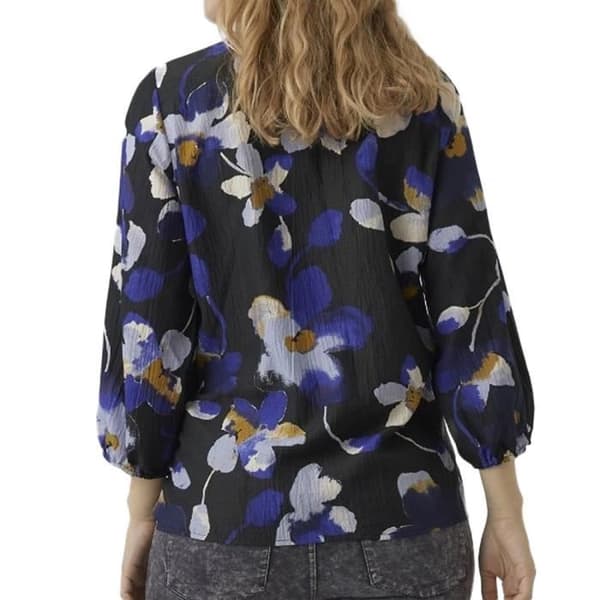 Svart blus för kvinnor Vero Moda graviditetströja VIP - V-hals - 3/4 ärm
