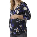 Miniatyrbild 1 av 2: Svart blus för kvinnor Vero Moda graviditetströja VIP - V-hals - 3/4 ärm