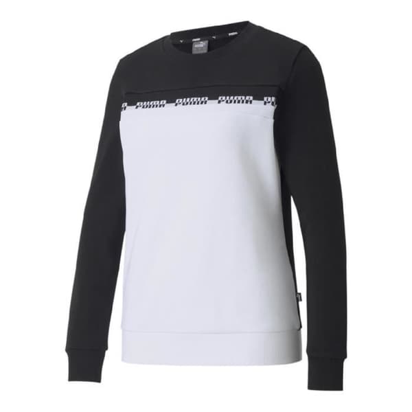 Sweat Vit/ Svart Kvinna Puma Amplified