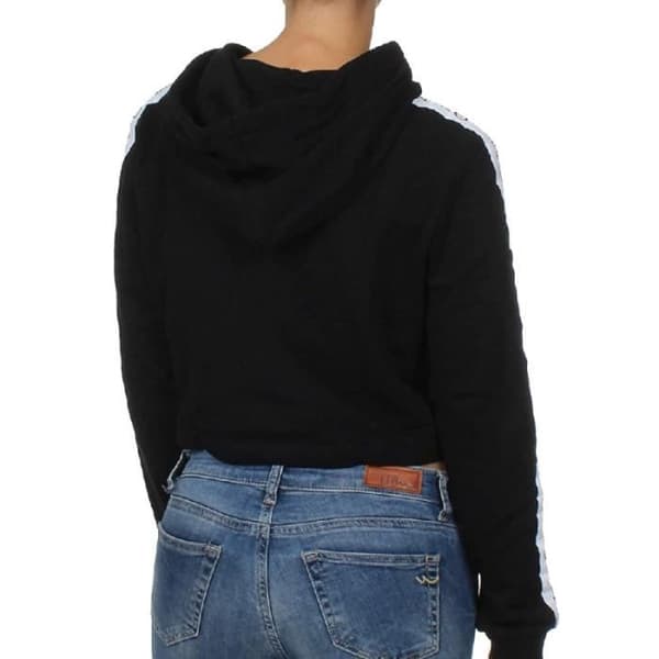 Sweat Crop Noir Dam - SERGIO TACCHINI - Coran - Huva - Långa ärmar - Vit logga