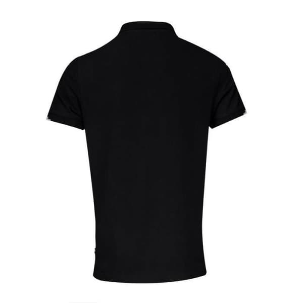 Polo Coton Mixte Svart - Hungaria - Tricolore - Polo Krage - Män