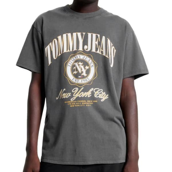 T-shirt Grå Herr Tommy Hilfiger Luxe Varsi
