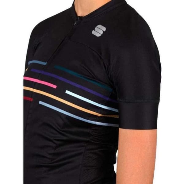Sweatshirt För kvinnor SPORTFUL véloDROME W SS JRS Svart - Kortärmad - Rund hals