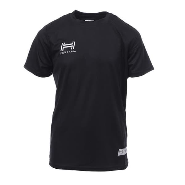 Fotbollströja pojke svart - Hungaria 2MATCH - kortärmad - 100% polyester
