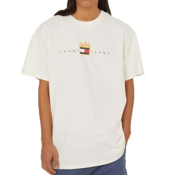 T-shirt Ecru Dam Tommy Hilfiger Linear