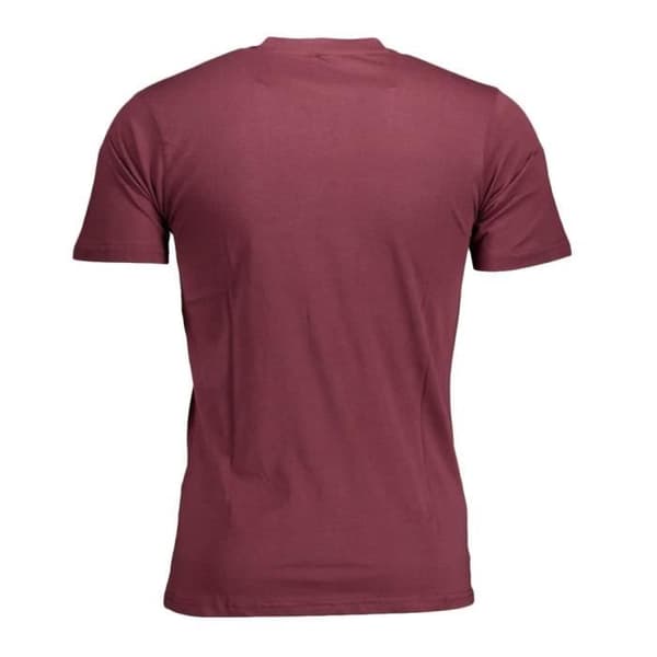 Sergio Tacchini Stadium T-shirt herr - Vinröd - Korta ärmar - Logotyptryck