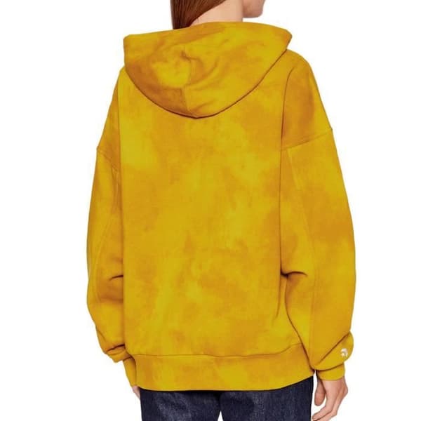 Sweat Femme Converse Whm Oversized - Senap - Långa ärmar - Med huva