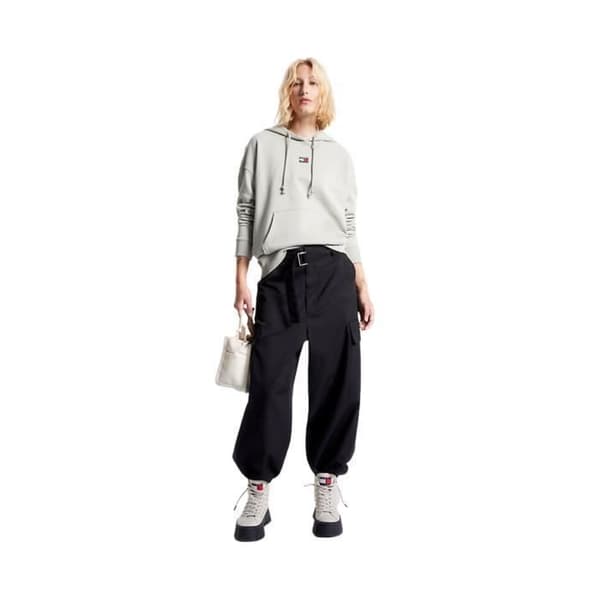 Dra pull Tommy Jeans dam - TOMMY JEANS - Ref 61195 PMI - Grön - Med huva