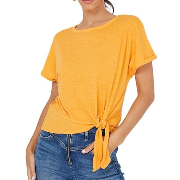 T-shirt Orange Dam Vero Moda Marijune