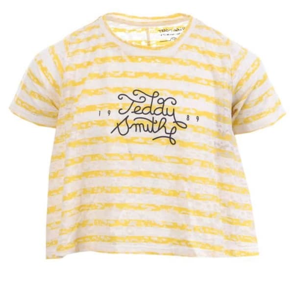Randig T-shirt Gul Flicka Teddy Smith Marino