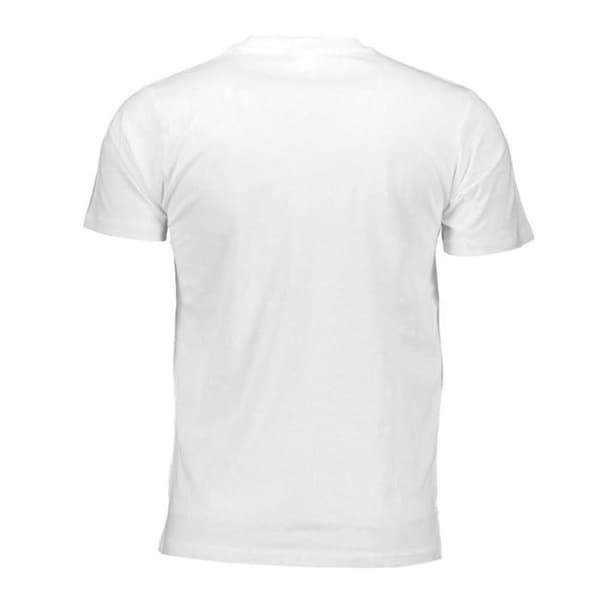 T-shirt i bomull med stadiumrand - Sergio Tacchini - Herr - Vit - Korta ärmar - Rund hals