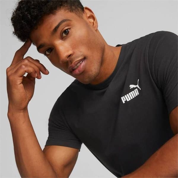 T-shirt - Puma - Liten Logotyp - Korta Ärmar - 100% Bomull - Regular Fit