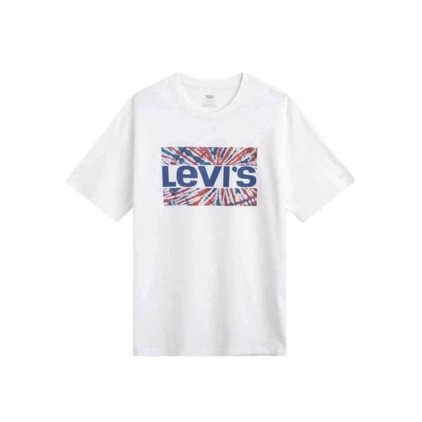 Levis Relaxed Tie Dye White T-shirt för män
