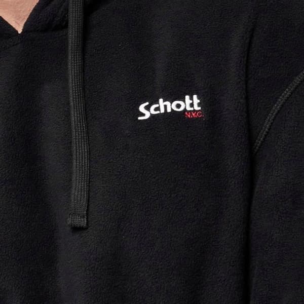 Sweat - SCHOTT - Micro Polar - Man - Svart - Långa ärmar