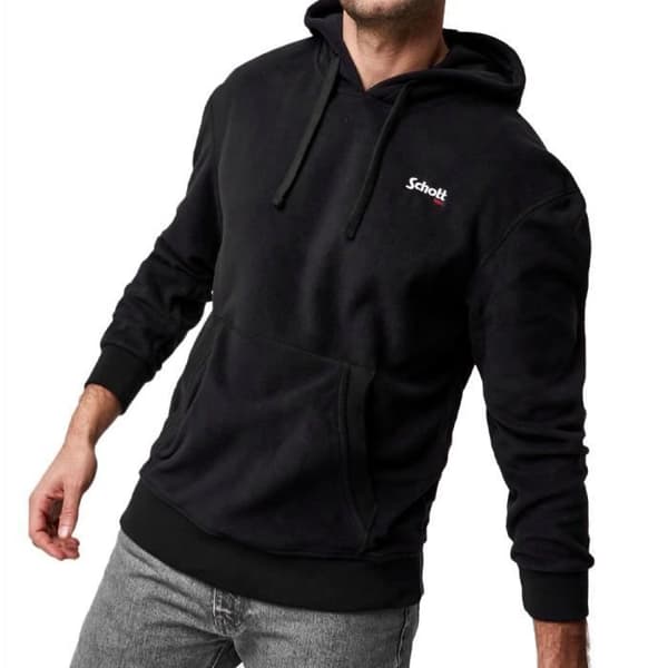 Sweat - SCHOTT - Micro Polar - Man - Svart - Långa ärmar