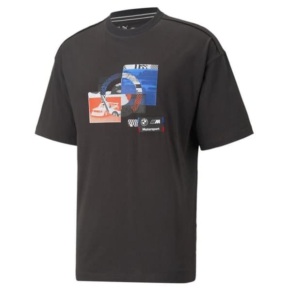 PUMA T-shirt med tryck Statement BMW M Motorsport S Svart
