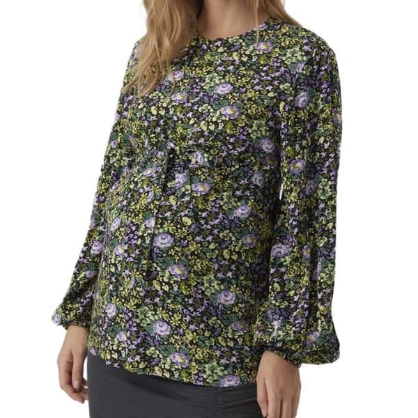 Blus Noir/Gul Kvinna Mamalicious Lia