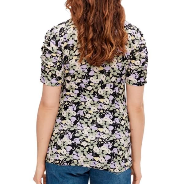 Blus Violett/Svart/Gul Kvinna Mamalicious Janice