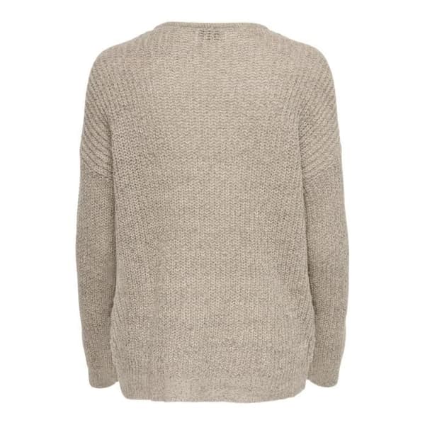 Pullover stickad kvinna JDY New Megan - cement - 2XL