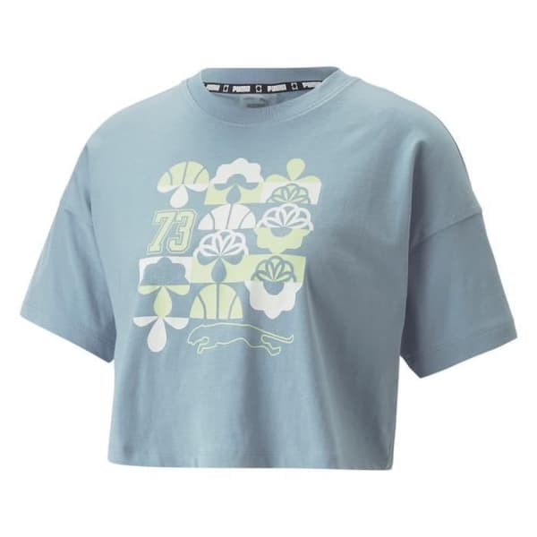 T-shirt Blå Kvinna Puma Crop Tee 1