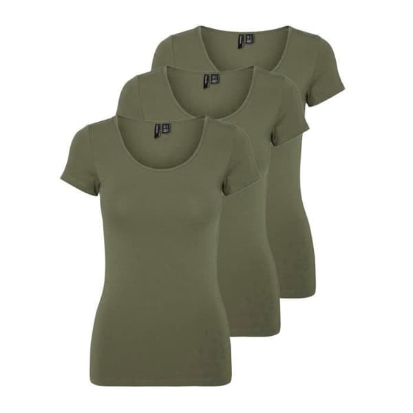 X3 T-shirt Kaki Dam Vero Moda Maxi