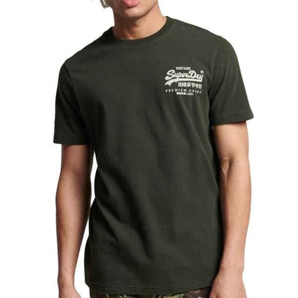 T-shirt Herr - Superdry Vl Narrative - Kaki - Kortärmad - 100% bomull