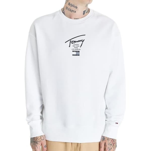 Sweat Vit Man Tommy Jeans Modern