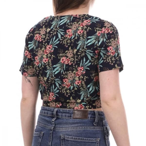 Blus Marine med blommor Dam Vero Moda Easy