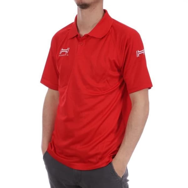Polo Man - Hungaria - Träning Premium - Korta Ärmar - Röd