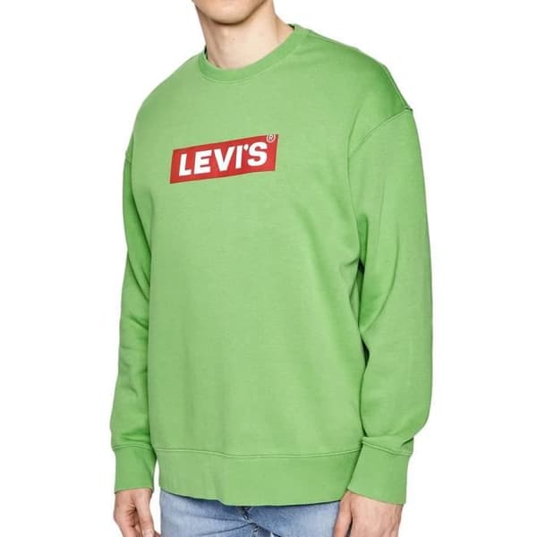 Sweat Shirt Vert Homme Levi's Relaxed Graphic Crew