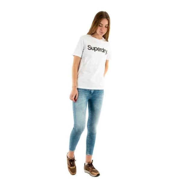 T-shirt Superdry VL TEE - Vit - Dam - Kortärmad