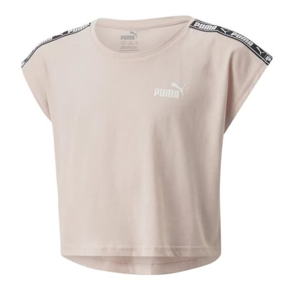 T-shirt - Puma - Tape Tee G - Rosa - 100% bomull - Kortärmad