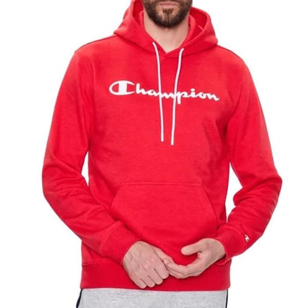 Sweat - CHAMPION - Röd - Man - Långa ärmar - Huva