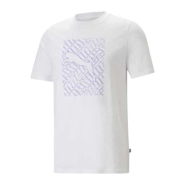 T-shirt Vit Man Puma Grafiker